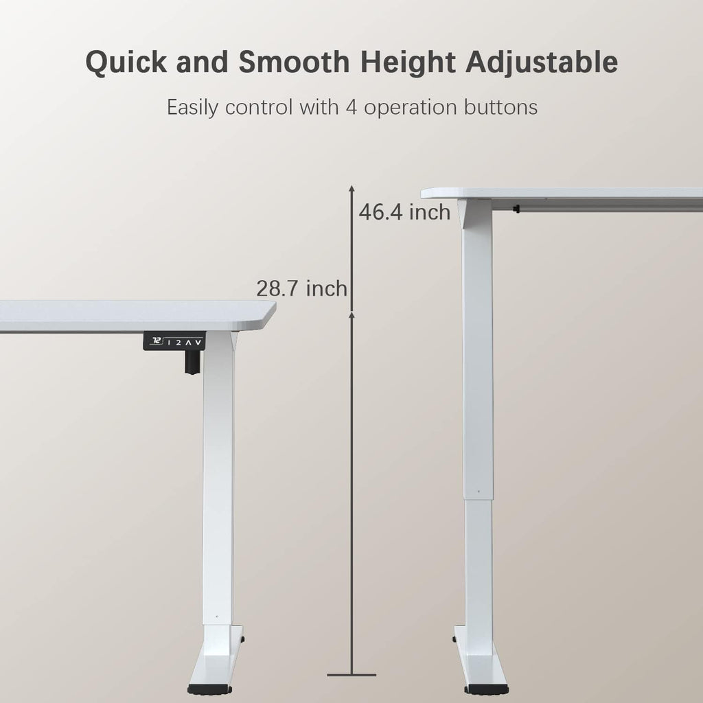 Electric Standing Desk 55x24 Inches Memory Presets