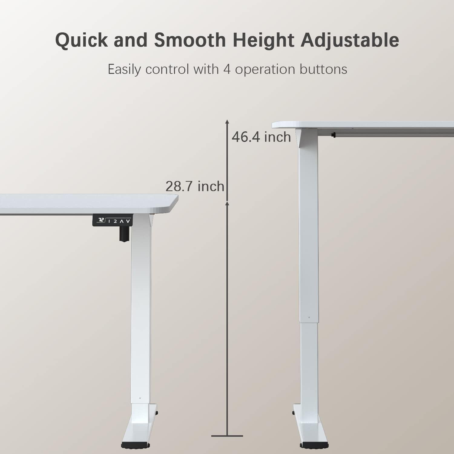 Electric Standing Desk 55x24 Inches Memory Presets